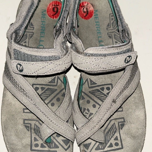 Merrell Gray and Teal Sandals - Picture 3 of 7